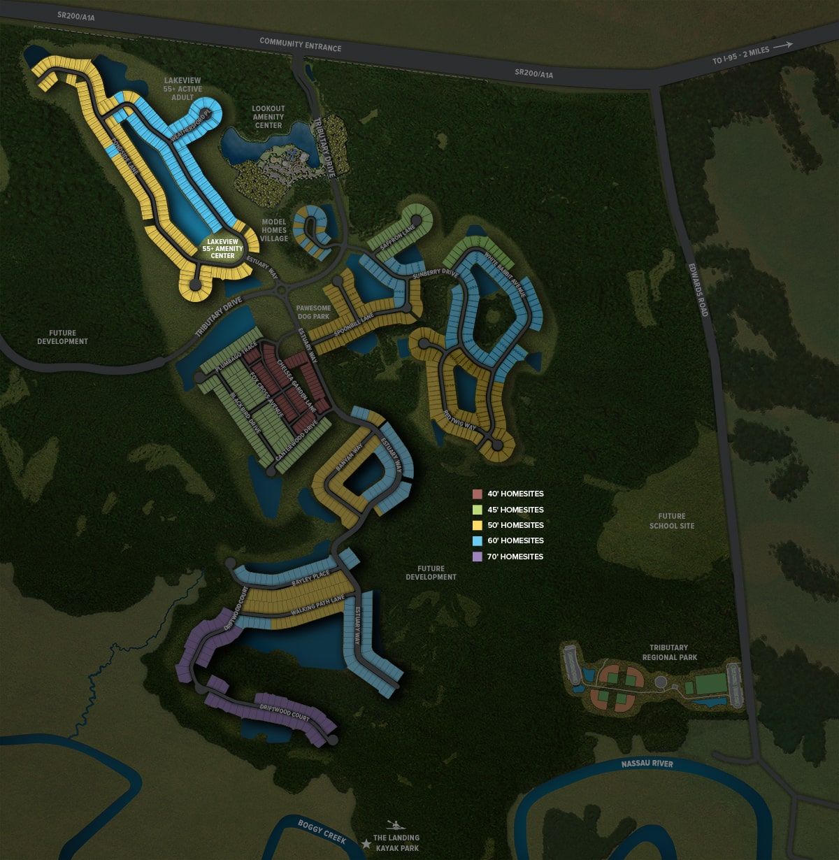 Lakeview 55+ Lennar Homes at Tributary