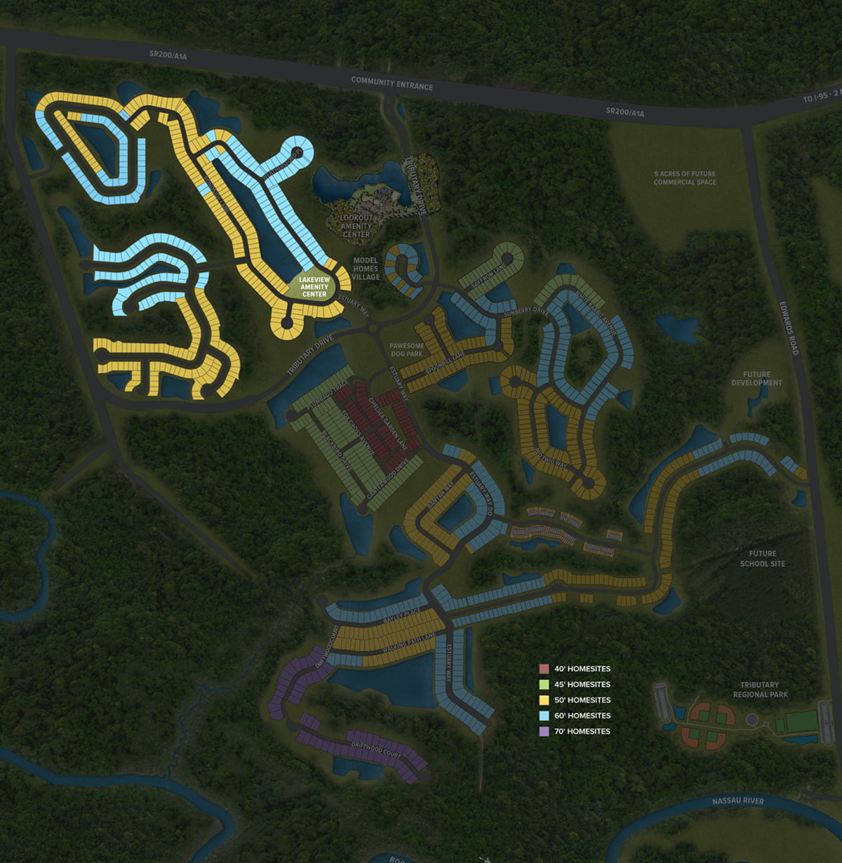 Lakeview 55+ Lennar Homes at Tributary