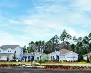 exterior model homes at Tributary