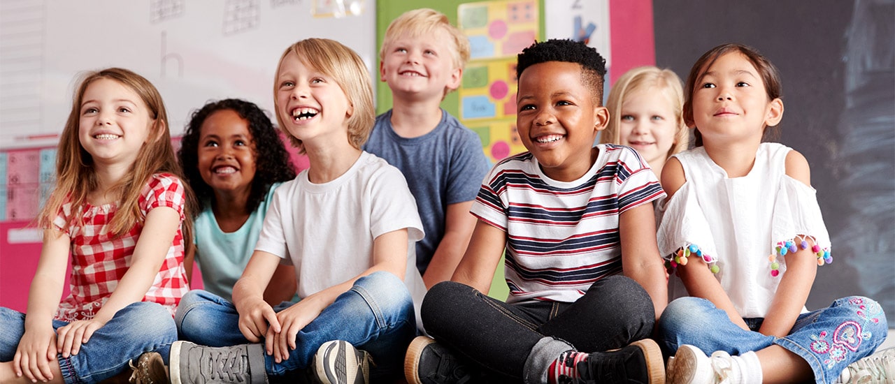 children in classroom
