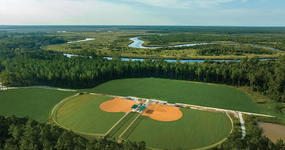 Aerial of Tributary Regional Park