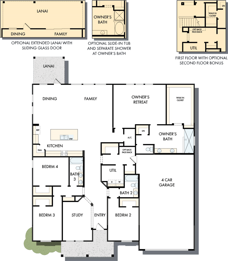 Floorplan image of David Weekley Homes - The Brasher