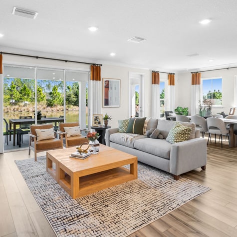 Inside the Brasher model home at Tributary