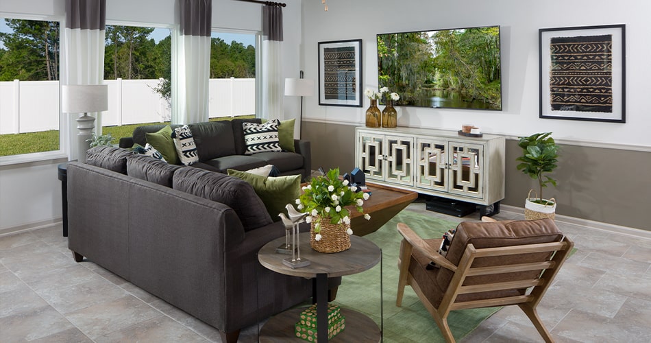 inside a home at tributary