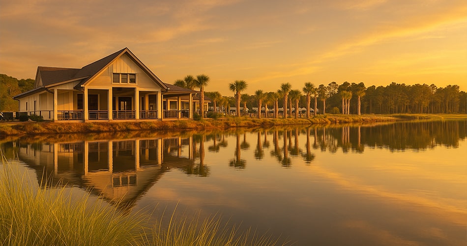 Lookout amenity center at tributary